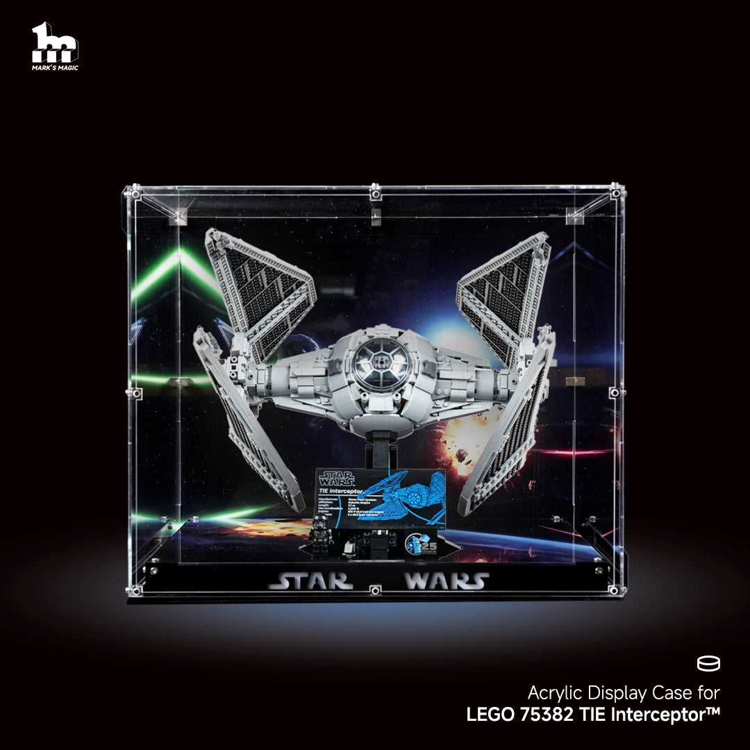 Premium】 Display Case For LEGO Star Wars™ 75382 TIE Interceptor™
