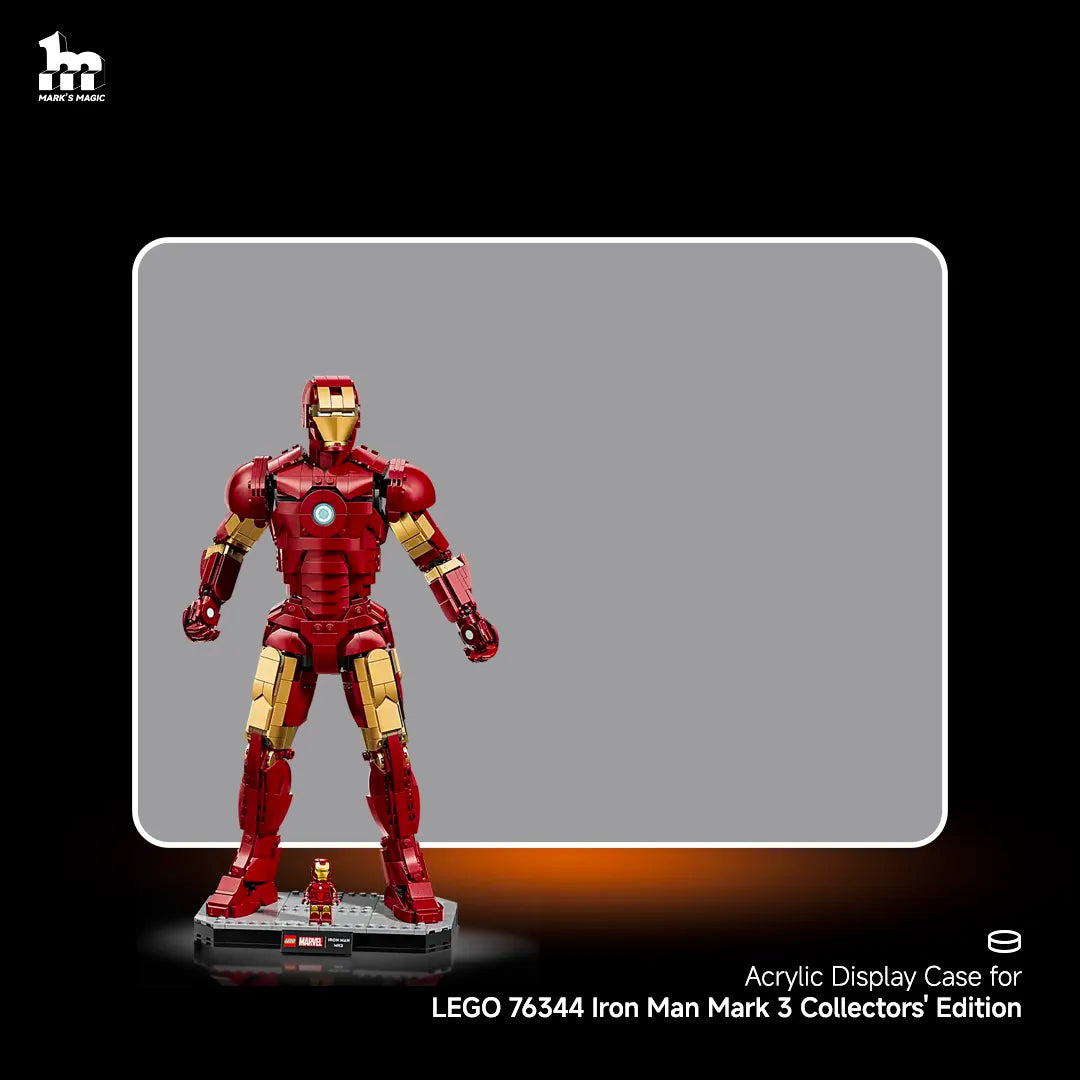 【Premium】 Display Case For LEGO 76344 Iron Man Mark 3 Collectors' Edition