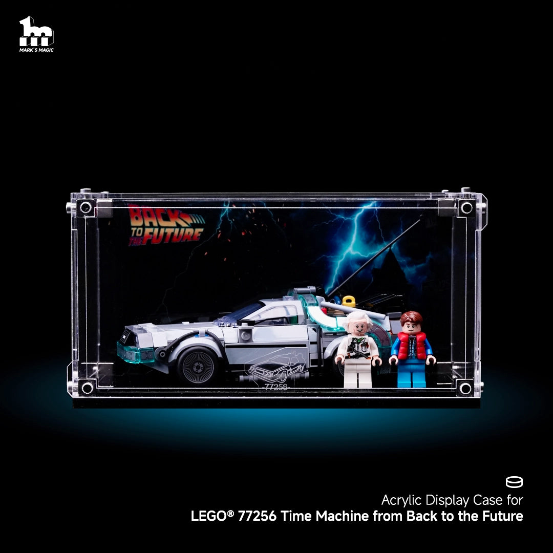 Acrylic Display case for LEGO® 77256 Time Machine from Back to the Fut