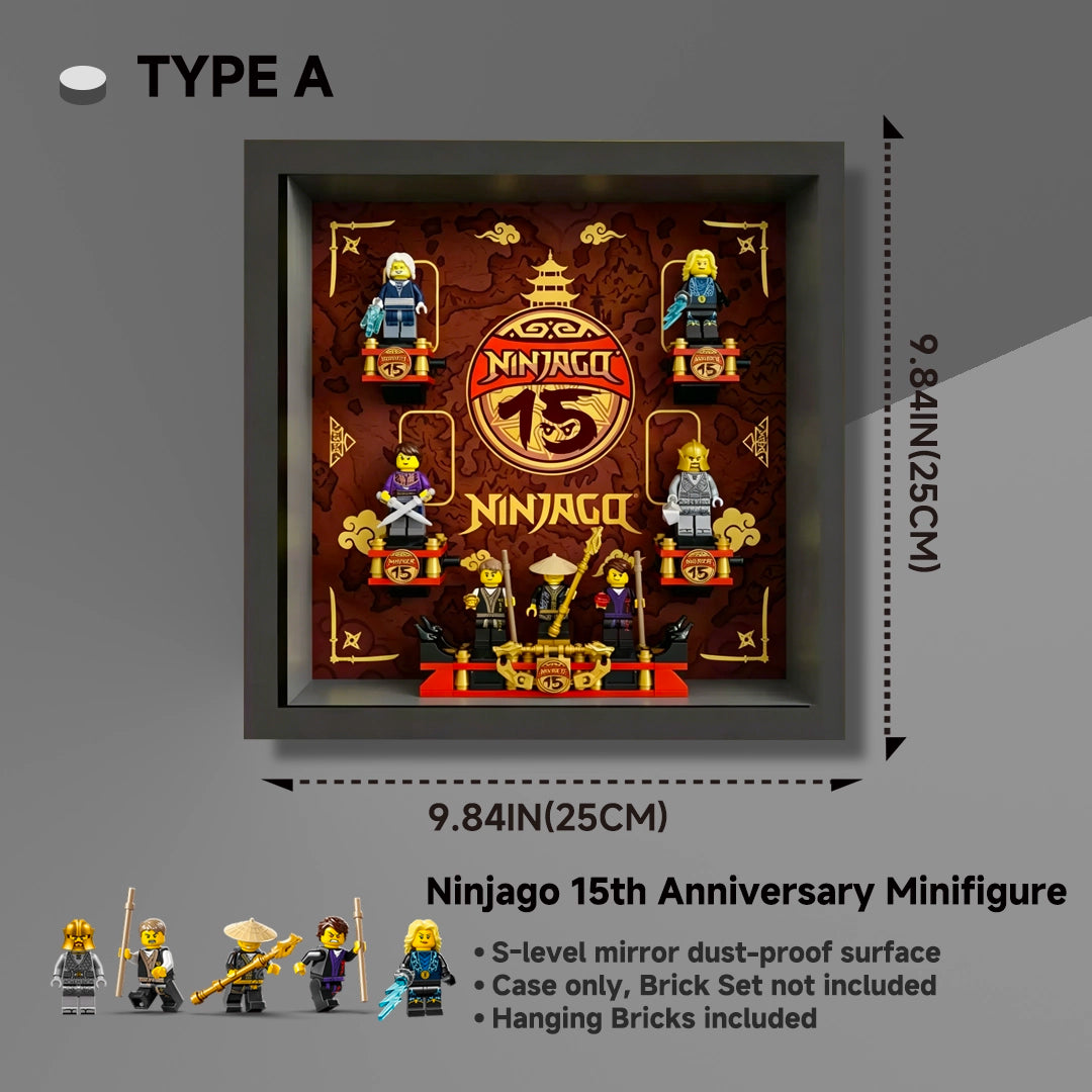 Display case for LEGO® Ninjago 15th Anniversary Minifigure