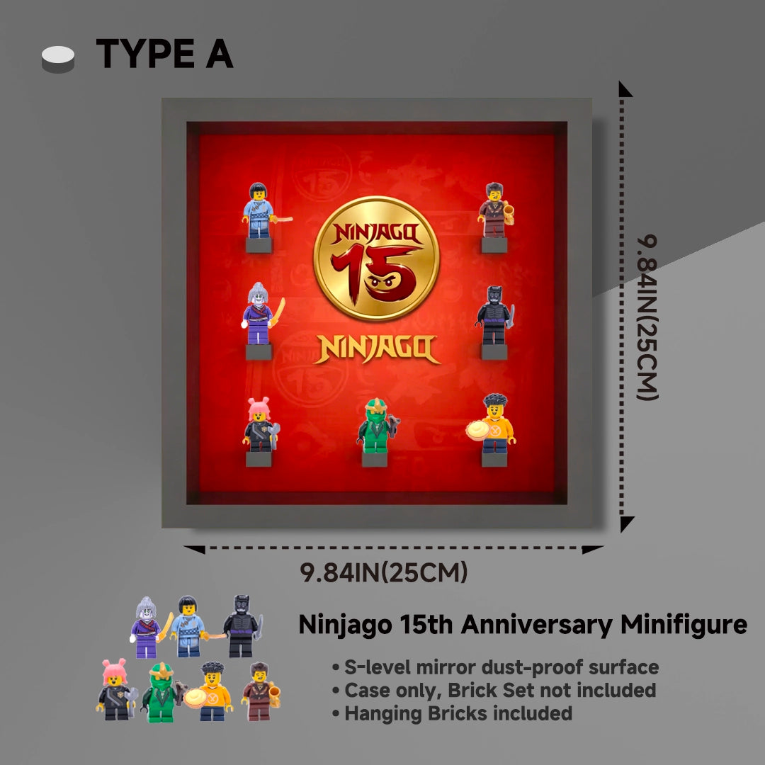 Display case for LEGO® Ninjago 15th Anniversary BAM Minifigure