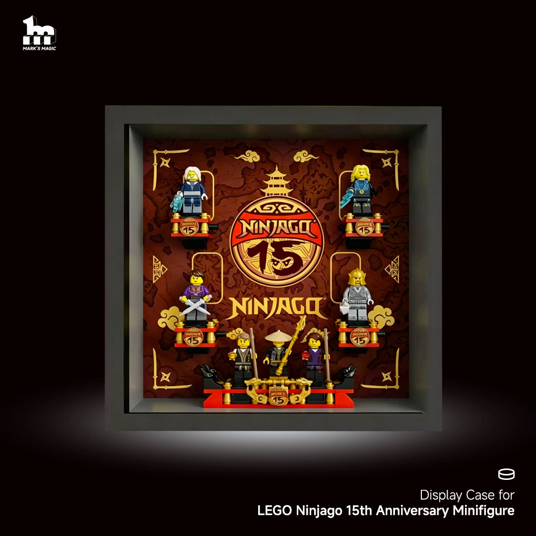 Display case for LEGO® Ninjago 15th Anniversary Minifigure