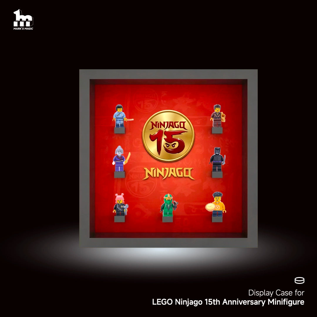 Display case for LEGO® Ninjago 15th Anniversary BAM Minifigure