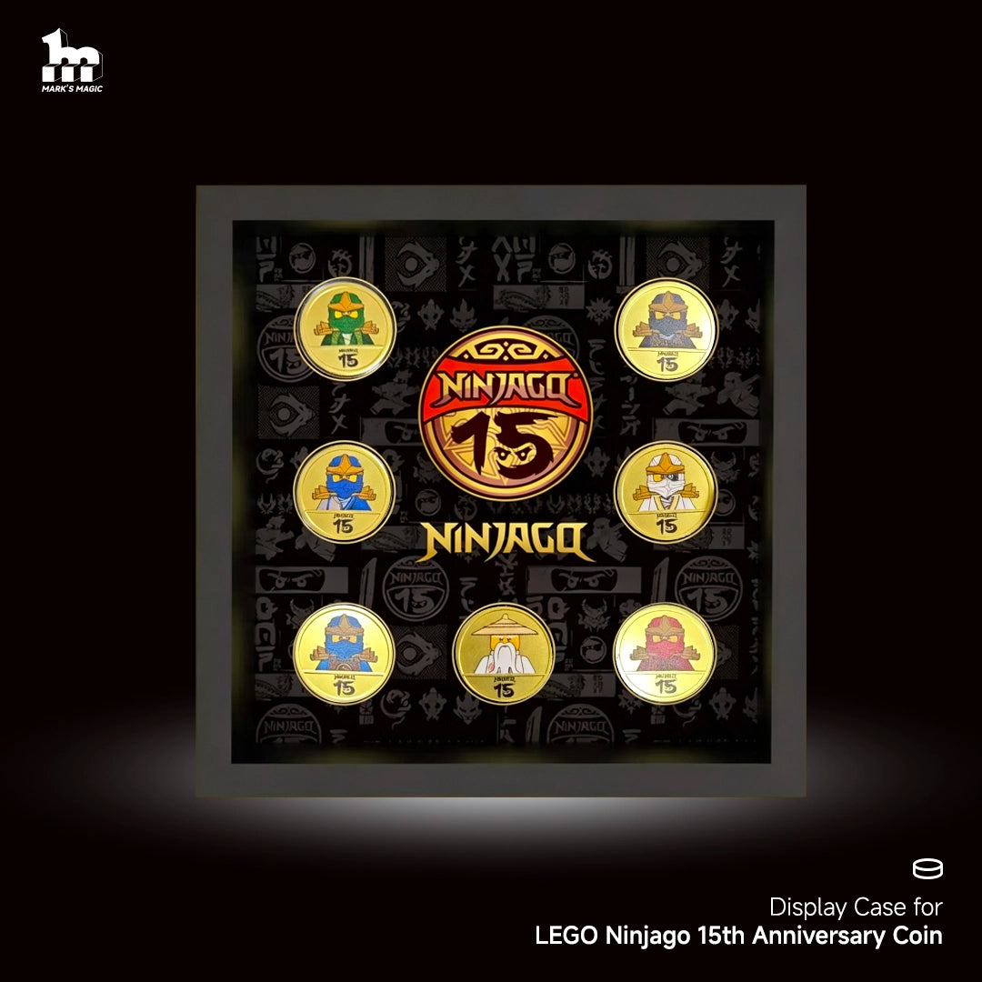 Display case for LEGO® Ninjago 15th Anniversary Coin