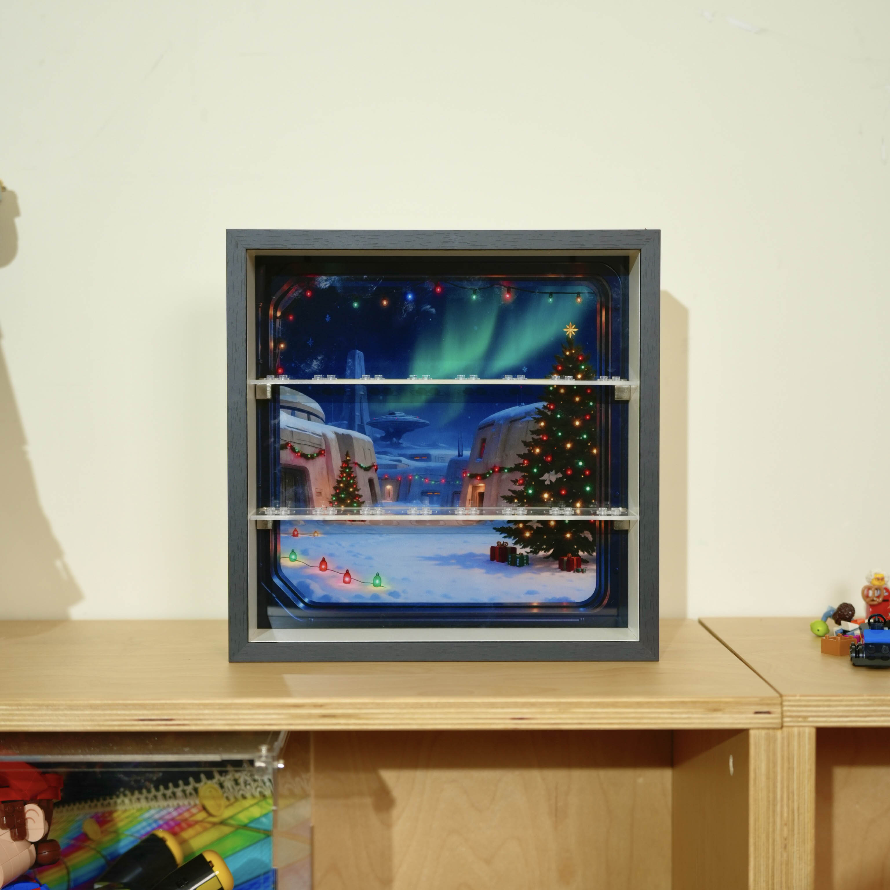 Display case for LEGO® 75418 Star Wars™ Advent Calendar 2025