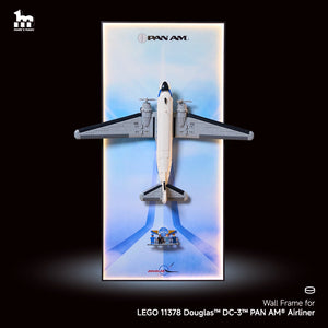 Wall Display Frames For LEGO® Icons  11378  Douglas™ DC-3™ PAN AM® Airliner