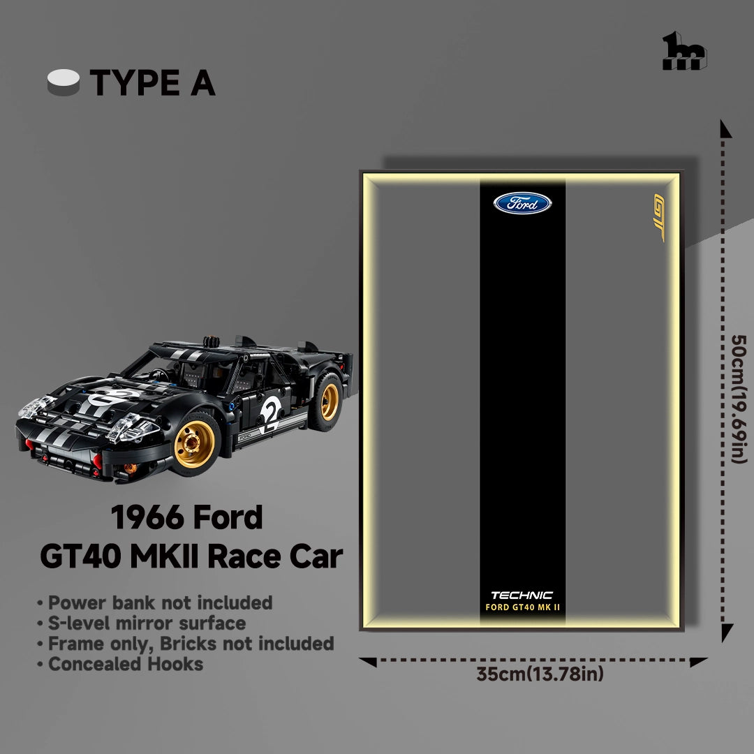 Wall Display frame for LEGO®  mid-size Technic™ car