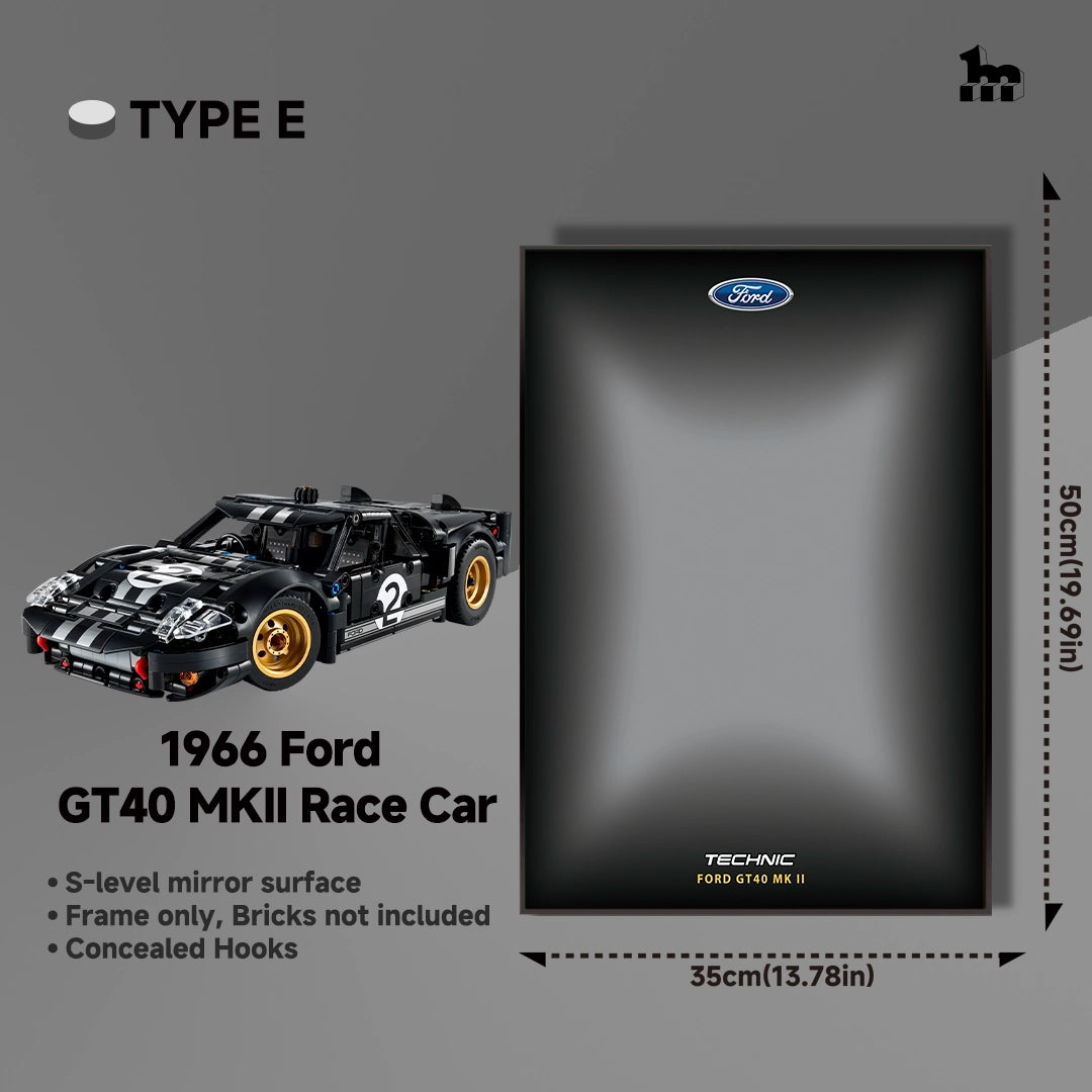 Wall Display frame for LEGO®  mid-size Technic™ car