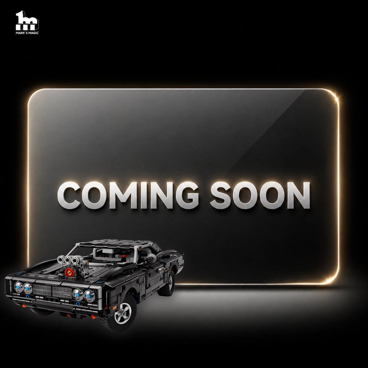 Wall Display Frames For LEGO Technic 42231 Fast and Furious Dodge Charger R/T Car