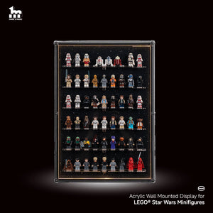 【PREMIUM】 Dust Proof Wall mounted Display Case for lego Star Wars Minifigure