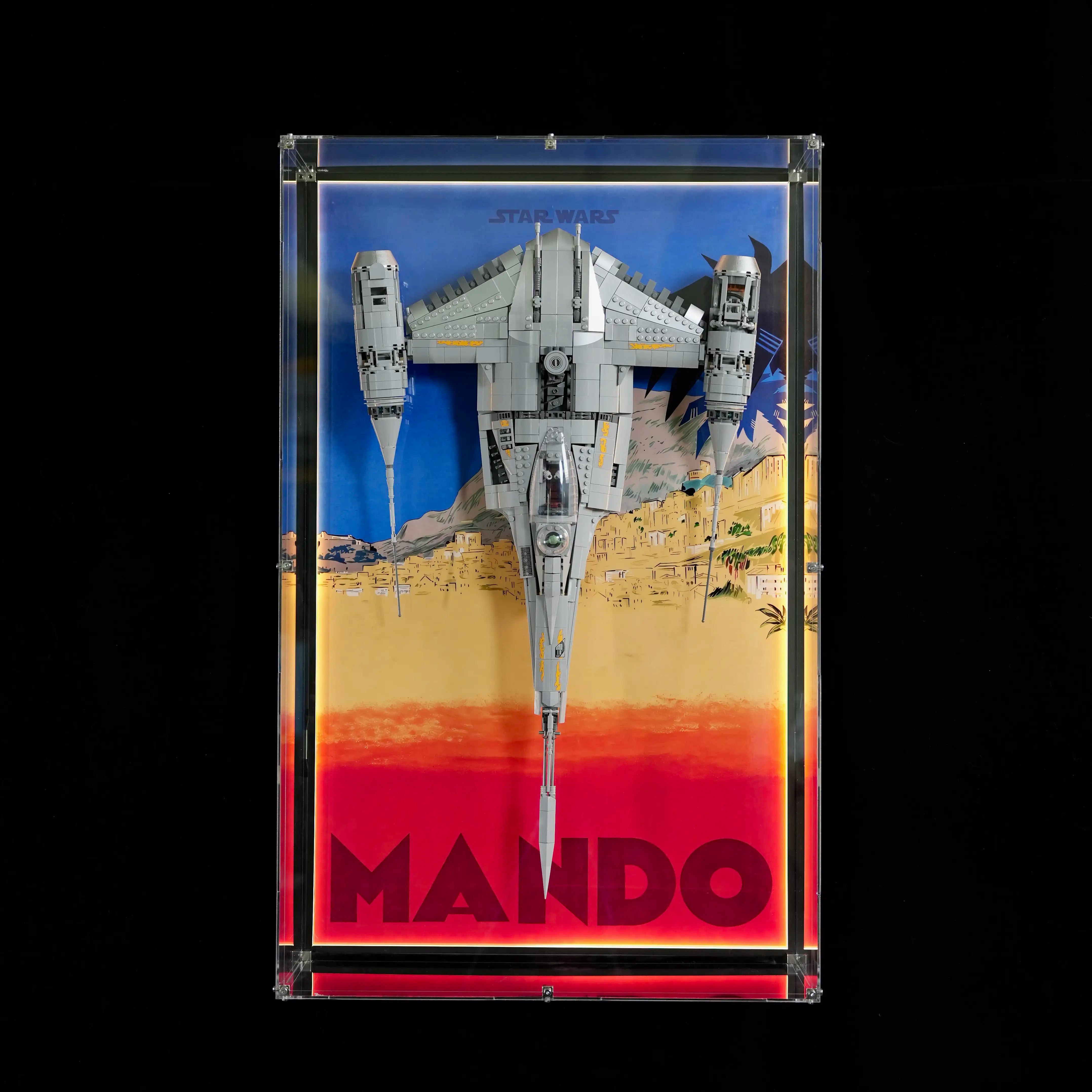 【FREE SHIPPING】 Acrylic Cover for LEGO Star Wars Wall Display Frame – Ultra-Clear & Dustproof