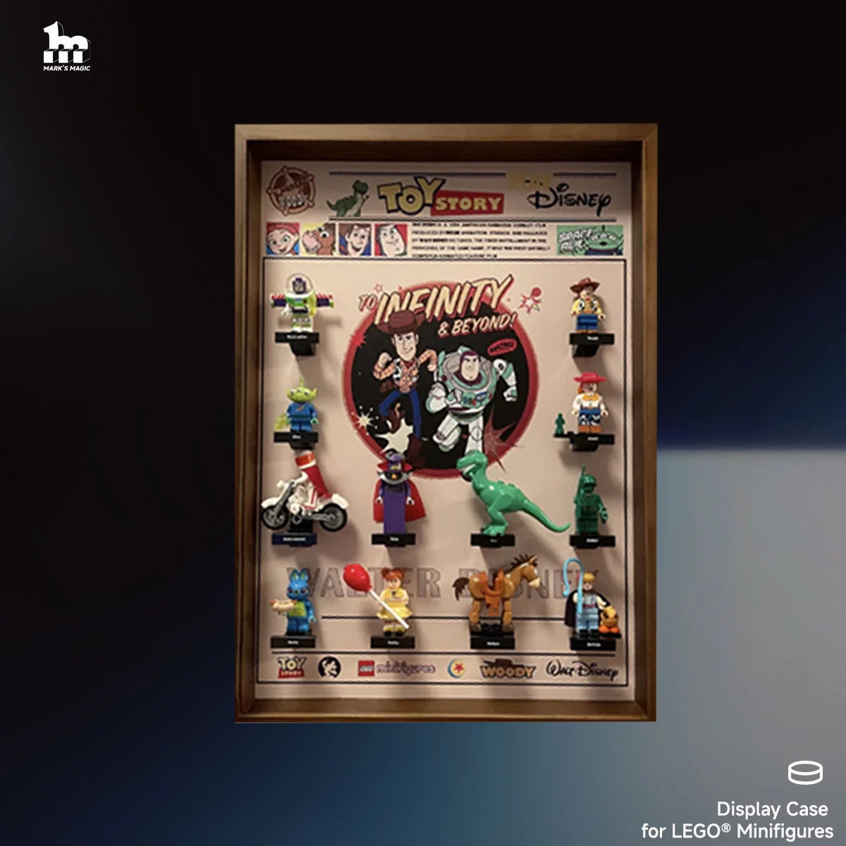 Lego minifigures display case