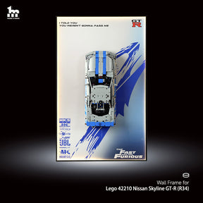 Car Display Frame for LEGO® 42210 2 Fast 2 Furious Nissan Skyline GT-R (R34) Car