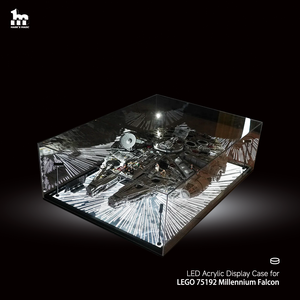 lego millennium falcon display case