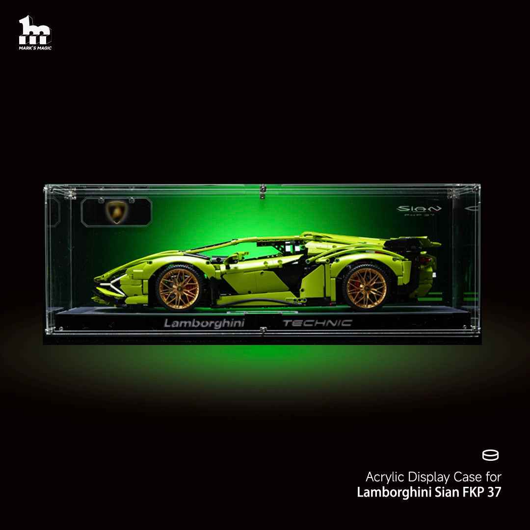 【PREMIUM】Ultra-high Translucent Acrylic Display Case For LEGO® Technic™ Lamborghini Sian FKP 37