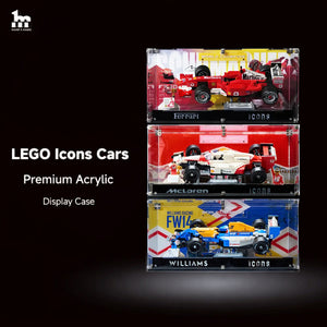 Medium Acrylic Display Case for LEGO® Icons Series Collector Cars