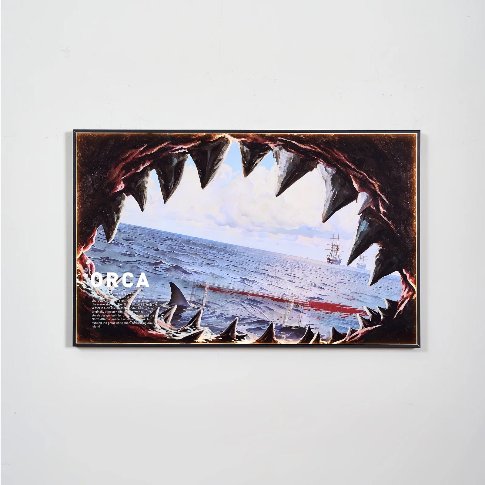 Wall Display Frames For LEGO® Ideas 21350 Jaws