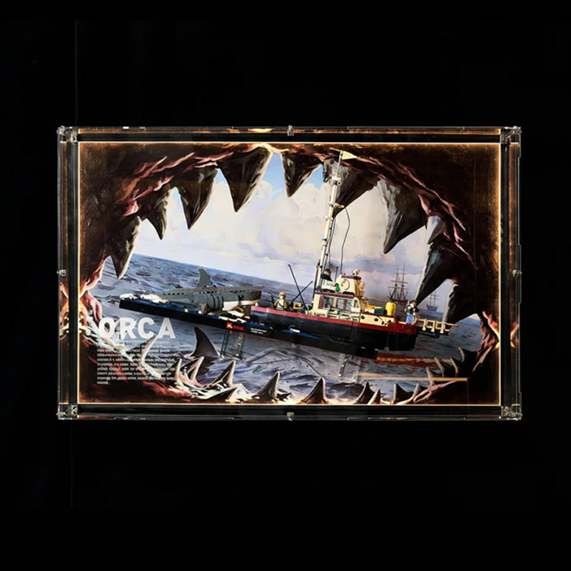 Wall Display Frames For LEGO® Ideas 21350 Jaws