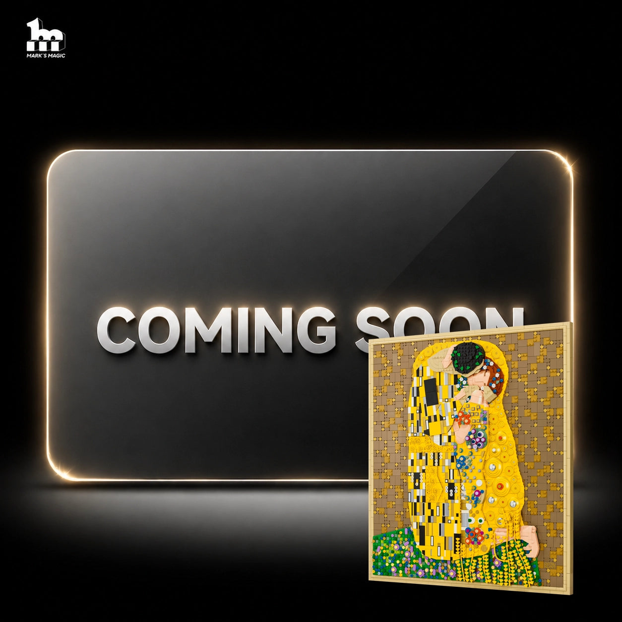 【PREMIUM】Couvercle mural en acrylique pour LEGO 31221 Art Gustav Klimt – Le Baiser