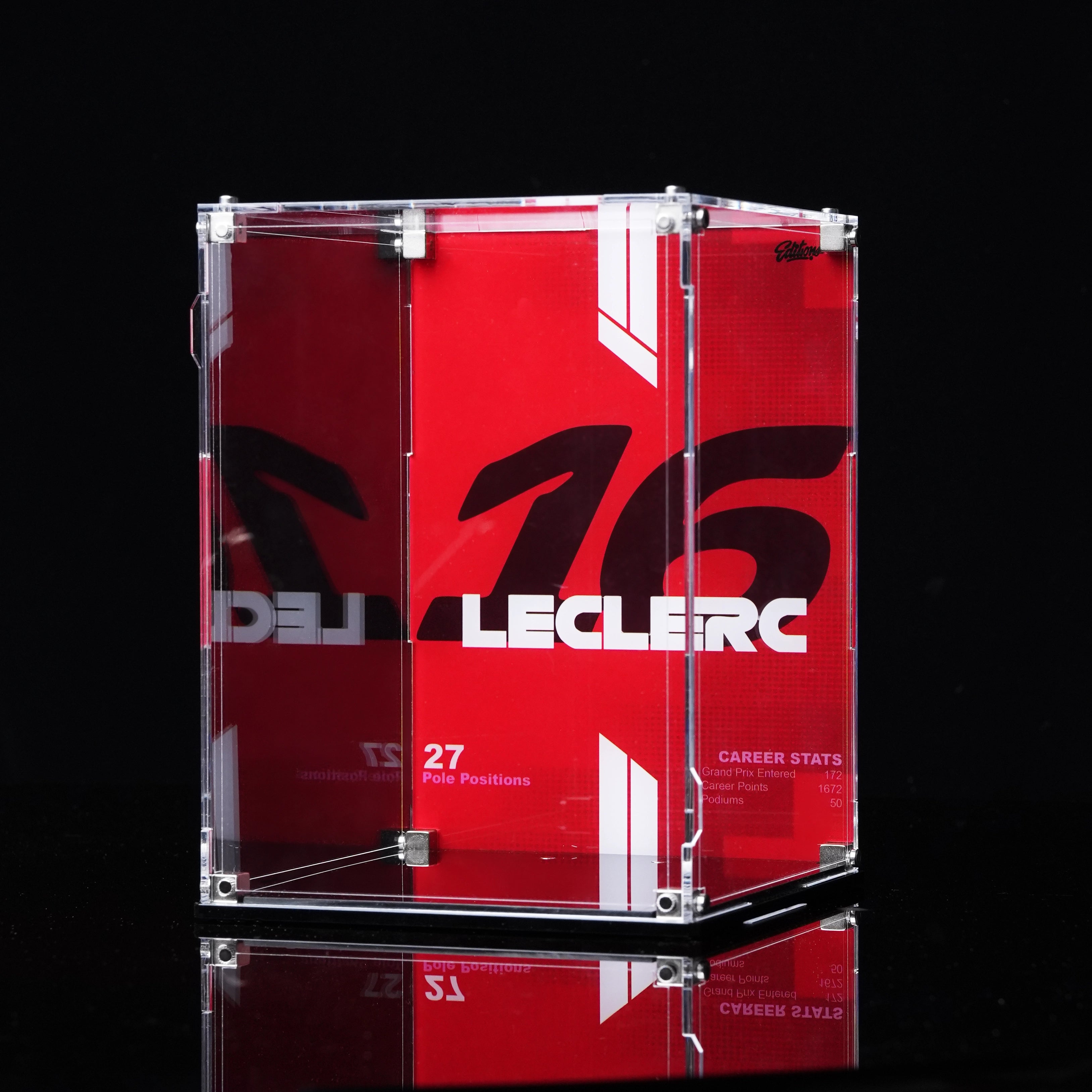 Wall mounted Display Case For LEGO® Editions F1 43014 Leclerc’s Helmet