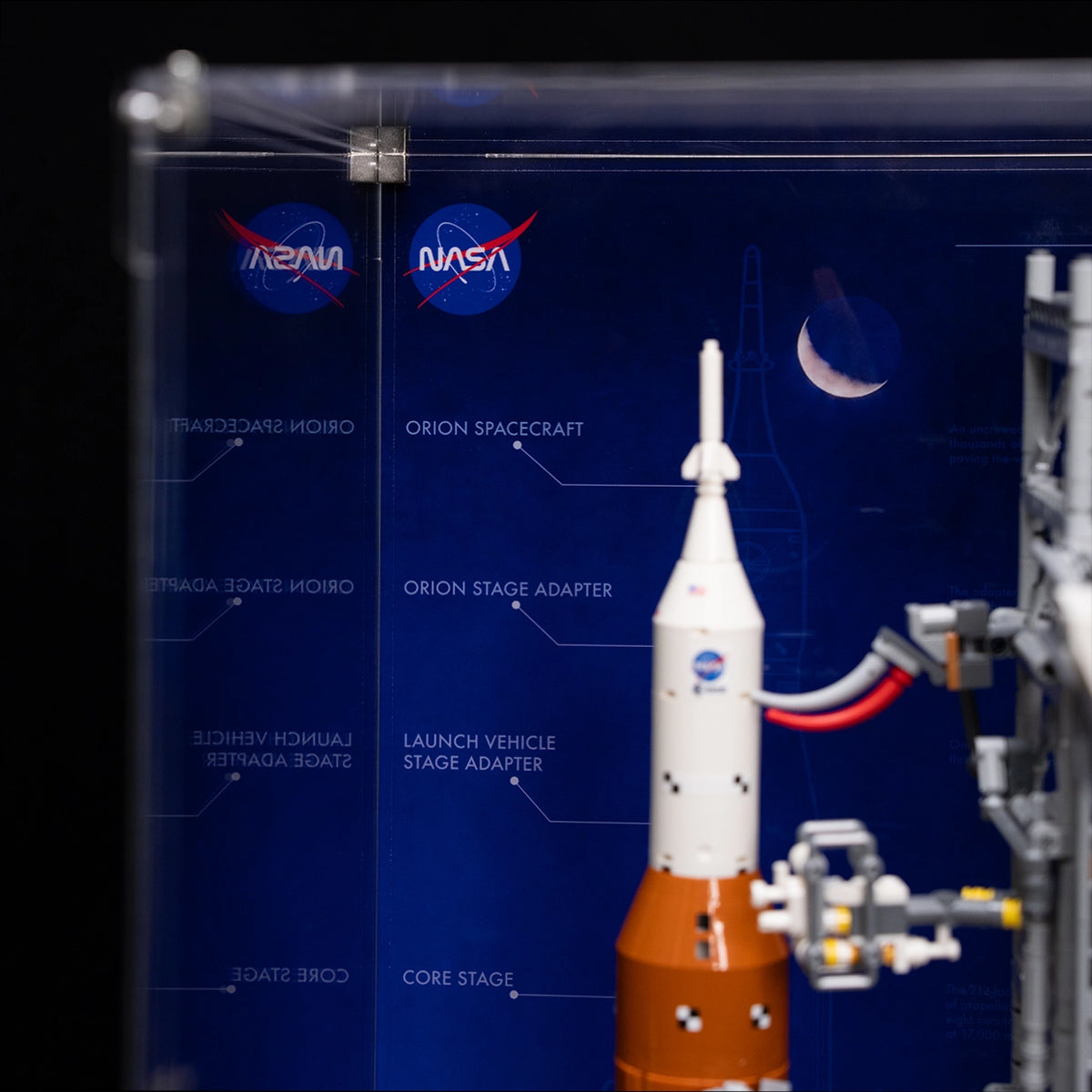 【Premium】Acrylic Display Case For LEGO® Icons 10341 NASA Artemis Space Launch System