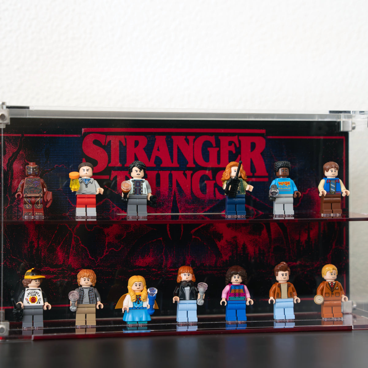 Wall-Mountable Acrylic Display case For LEGO® Minifigures 11370 Stranger Things: The Creel House