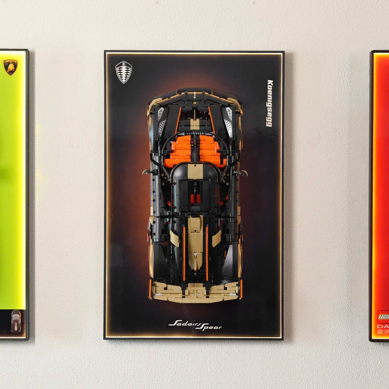 Wall Display Frame For Lego 42232 Technic Koenigsegg Sadair’s Spear