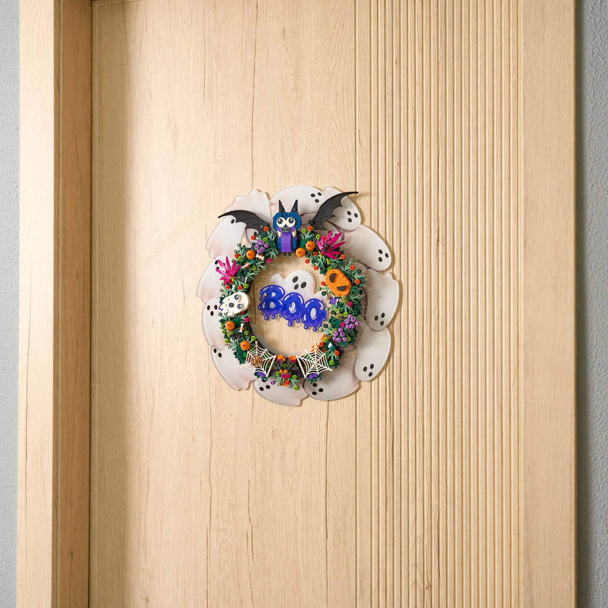 Wall Mounted Acrylic Display for LEGO® 40825 Halloween Wreath
