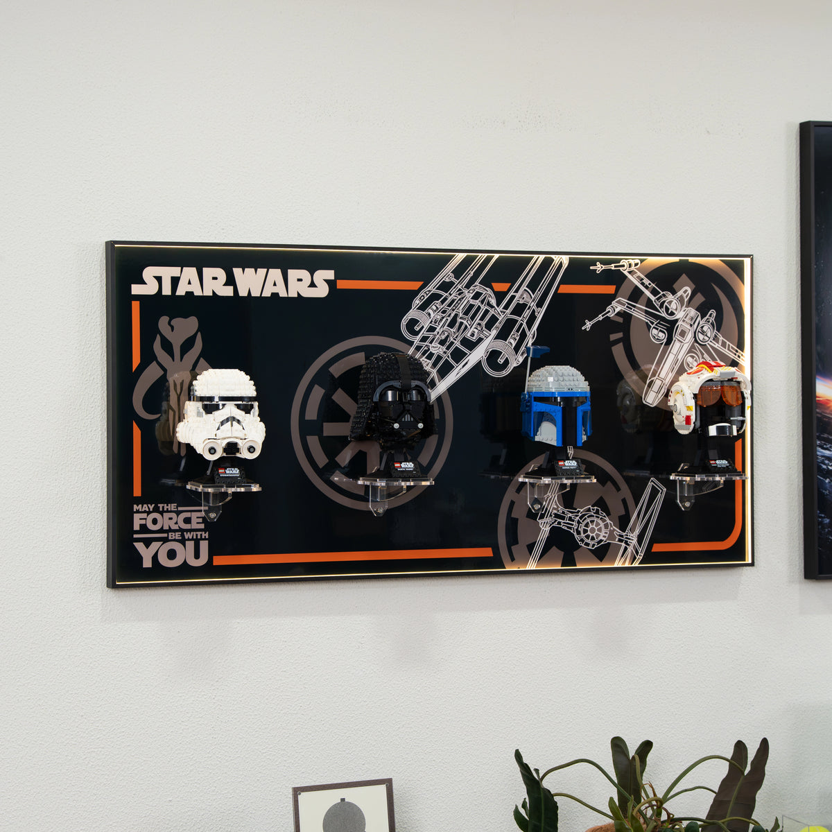Wall Display frame for LEGO® Star Wars™ Helmet Series