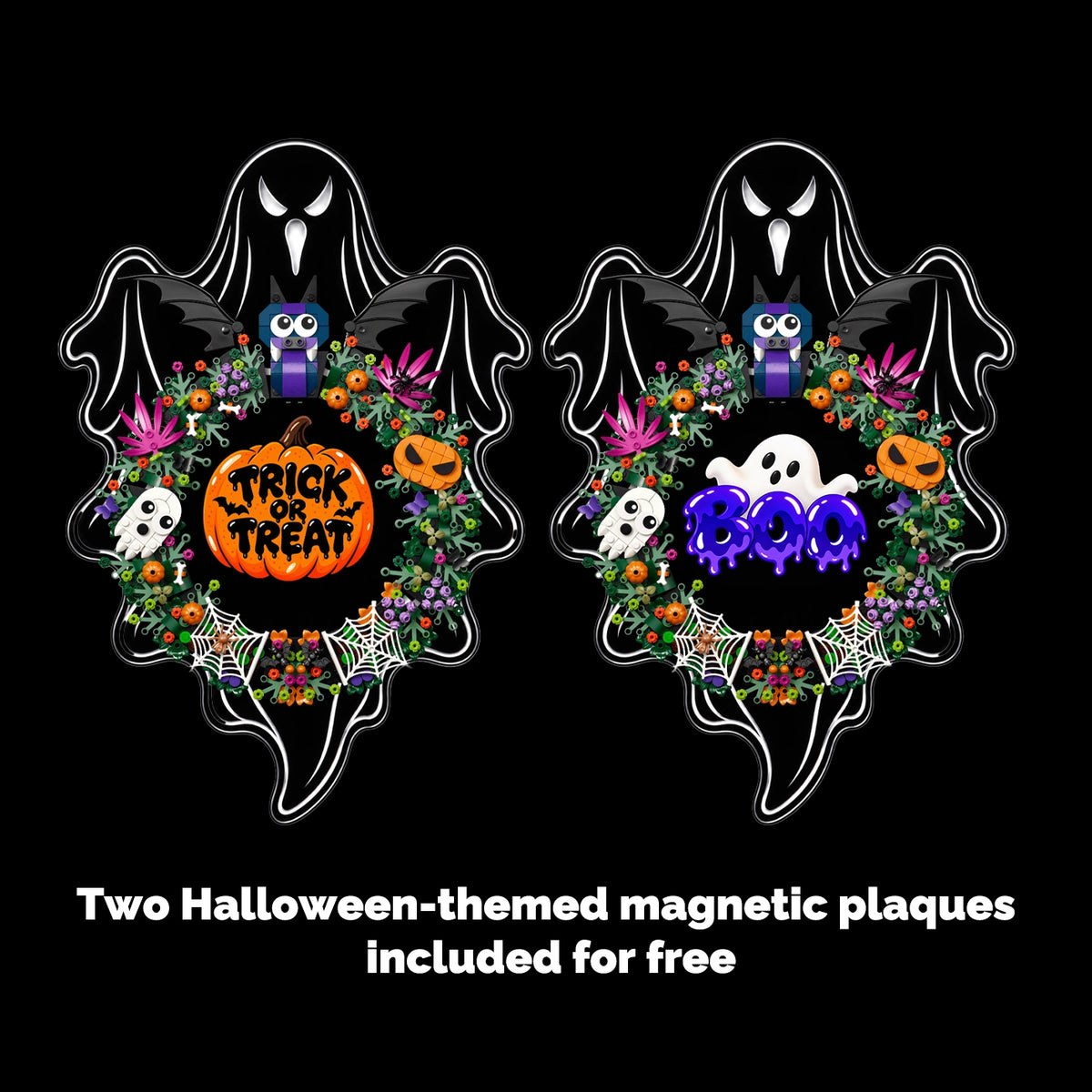 Wall Mounted Acrylic Display for LEGO® 40825 Halloween Wreath