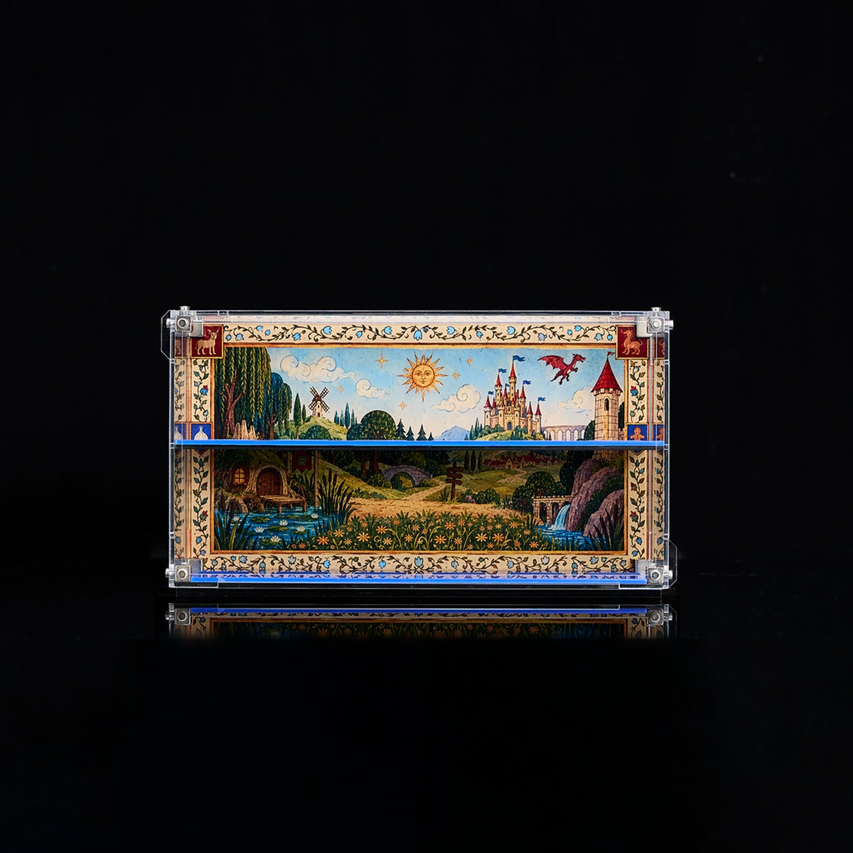 Vitrine d’exposition murale en acrylique pour figurines LEGO® de la série Shrek 71053