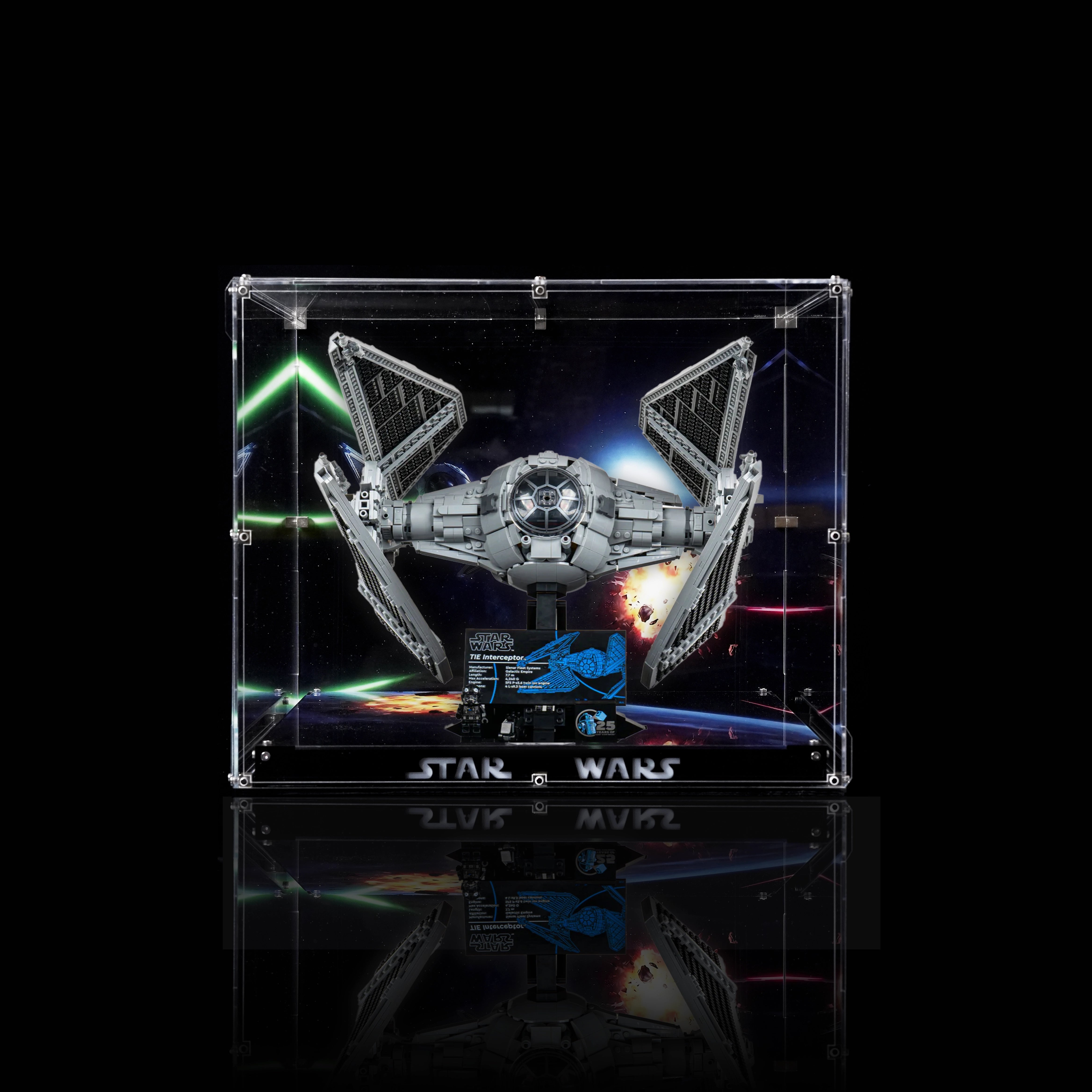 【Premium】 Display Case For LEGO Star Wars™ 75382 TIE Interceptor™