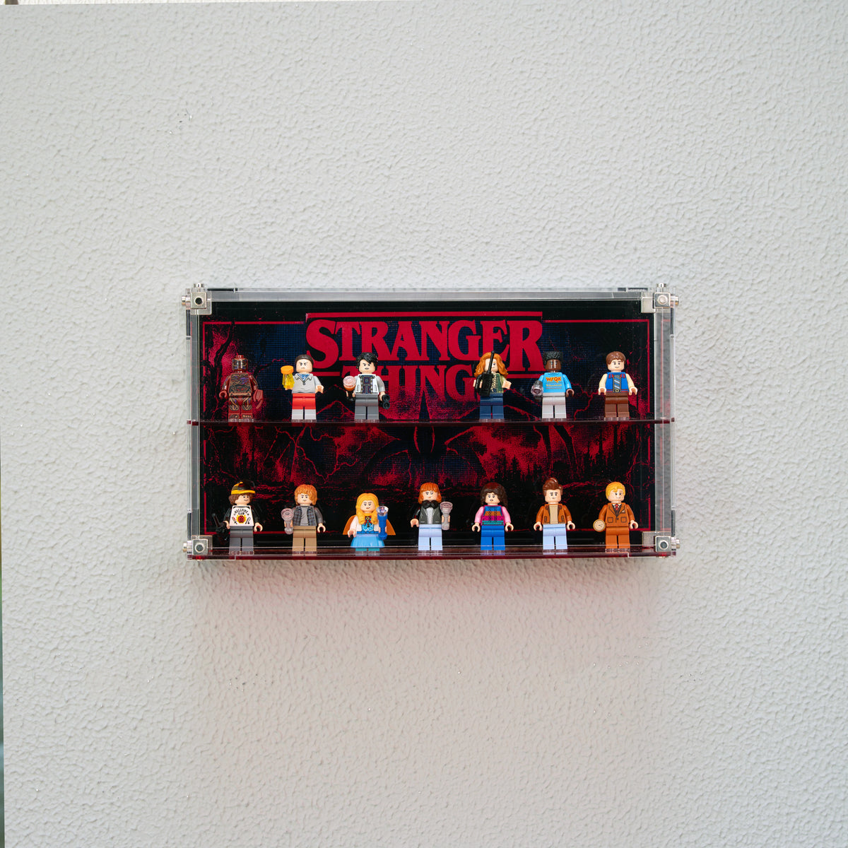 Wall-Mountable Acrylic Display case For LEGO® Minifigures 11370 Stranger Things: The Creel House