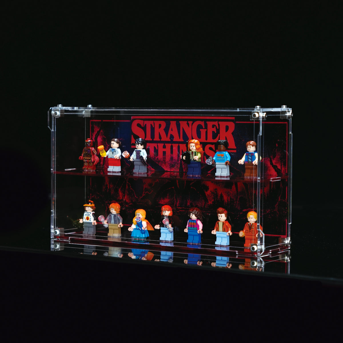 Wall-Mountable Acrylic Display case For LEGO® Minifigures 11370 Stranger Things: The Creel House