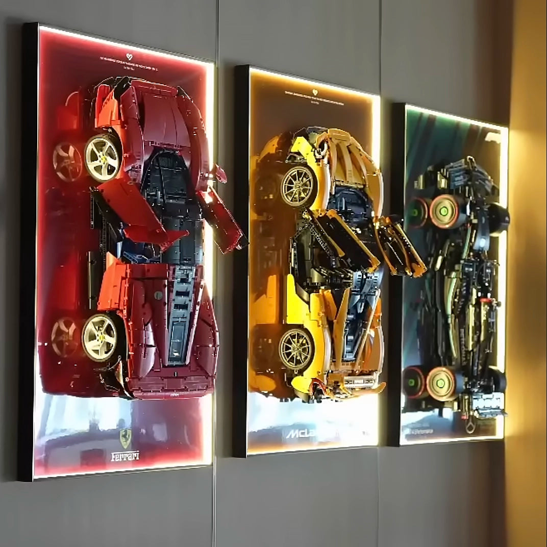 Wall Display Frame For LEGO® Technic™ Supercar.