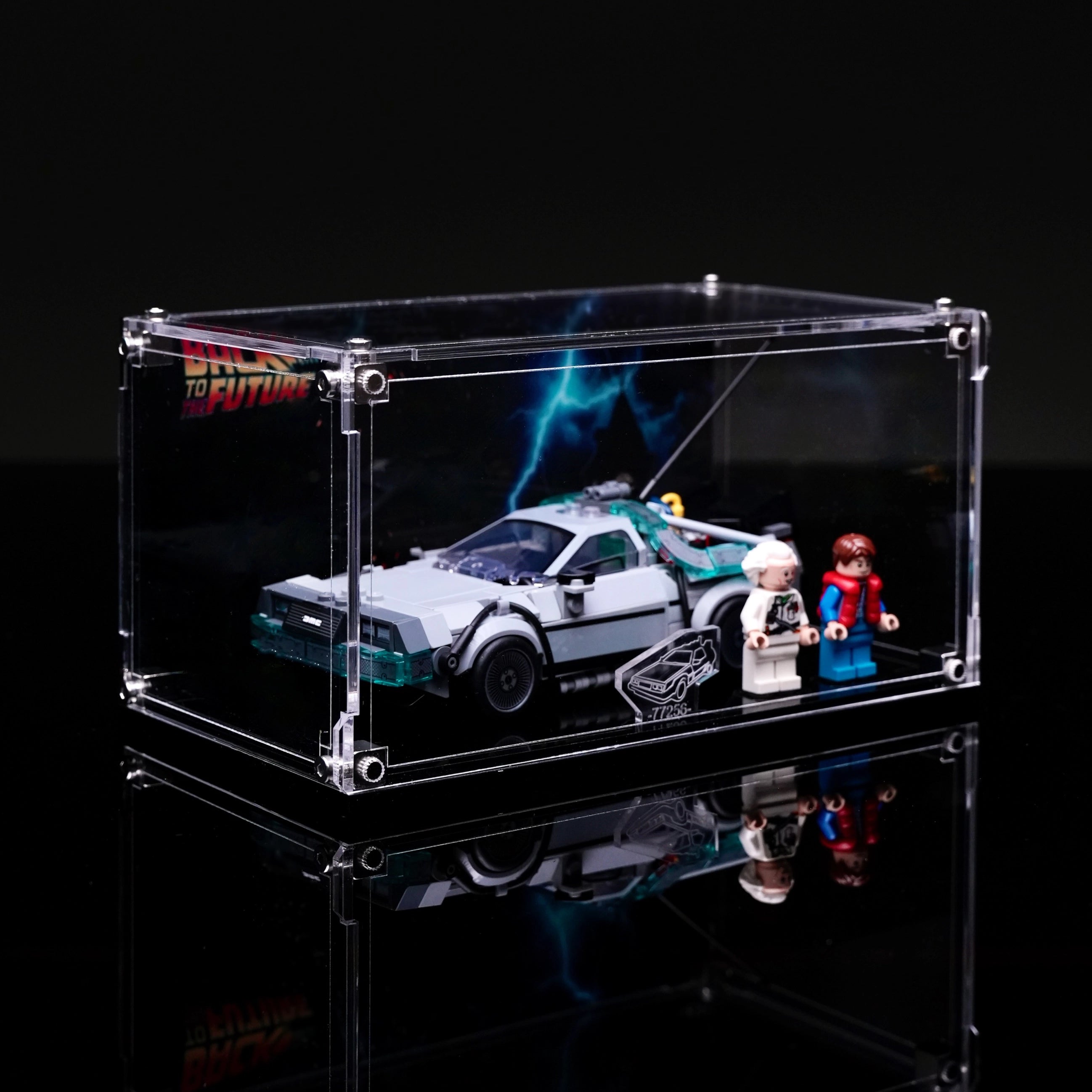Acrylic Display case for LEGO® 77256 Time Machine from Back to the Future