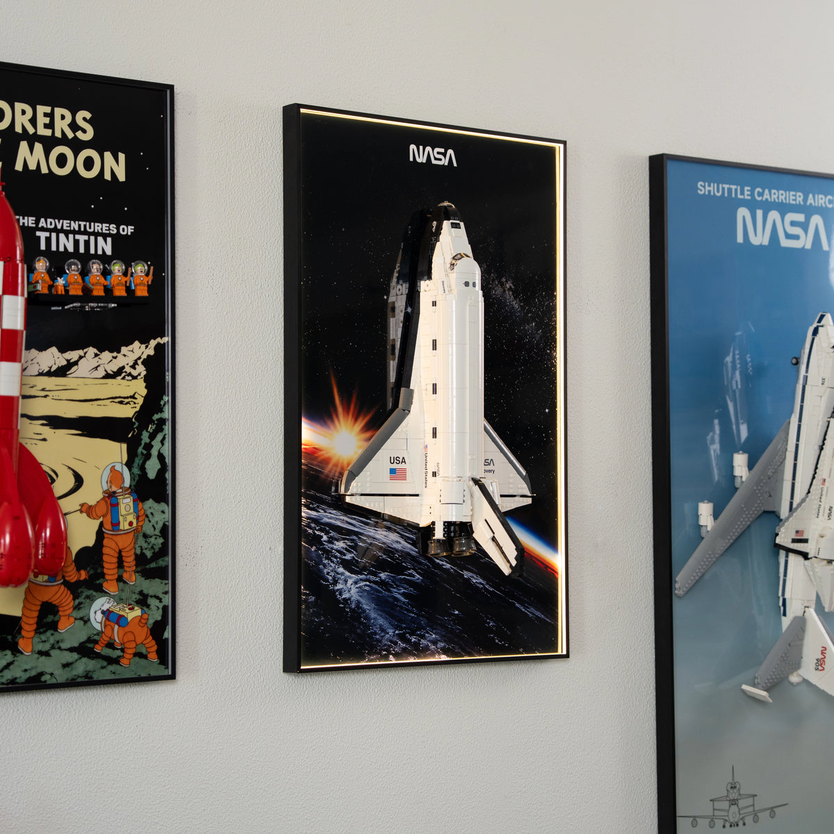 Wall Display Frame for LEGO® ICONS NASA Space Shuttle 10283