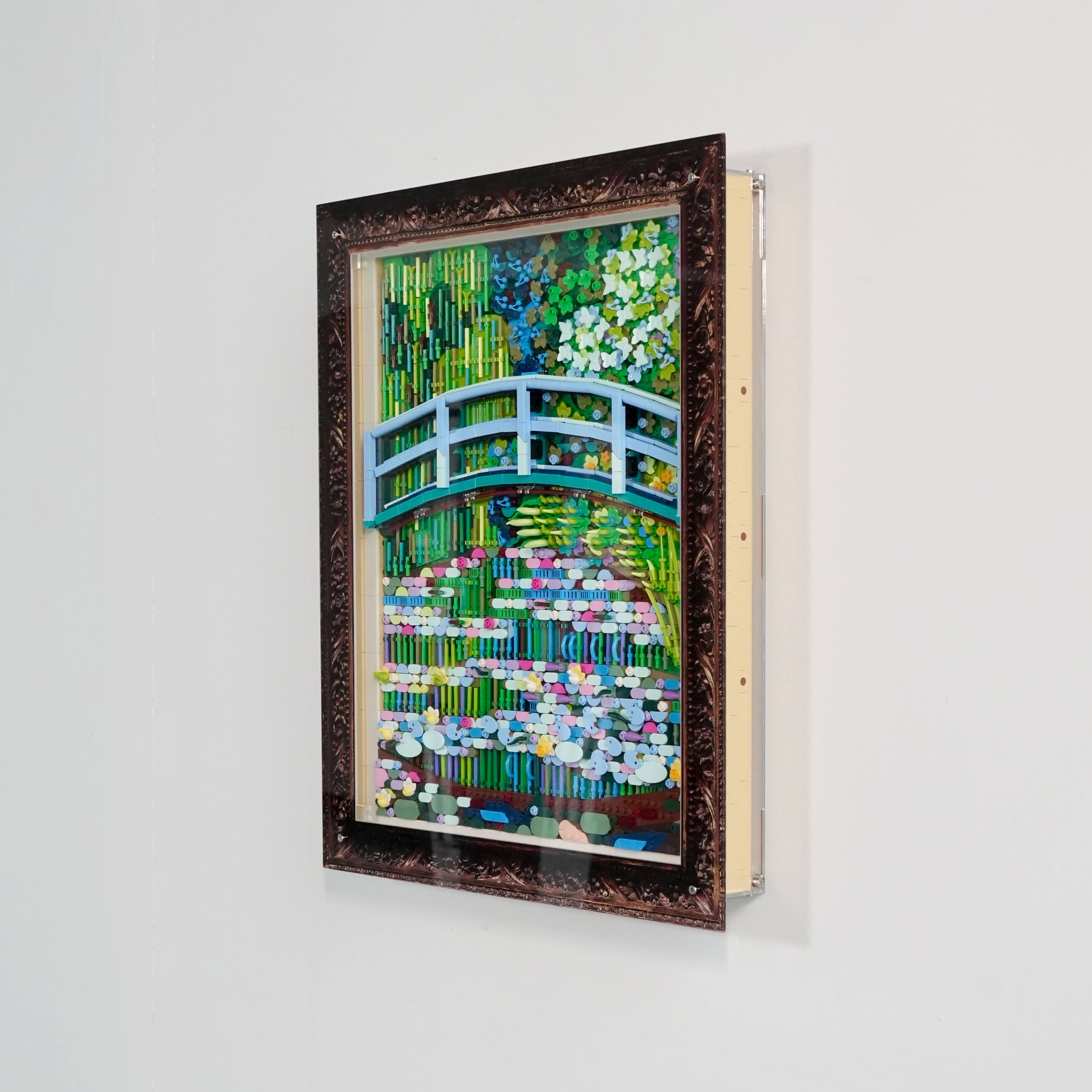【PREMIUM】Acrylic Wall Mount Cover For 31220 Claude Monet – Bridge over a Pond of Water Lilies