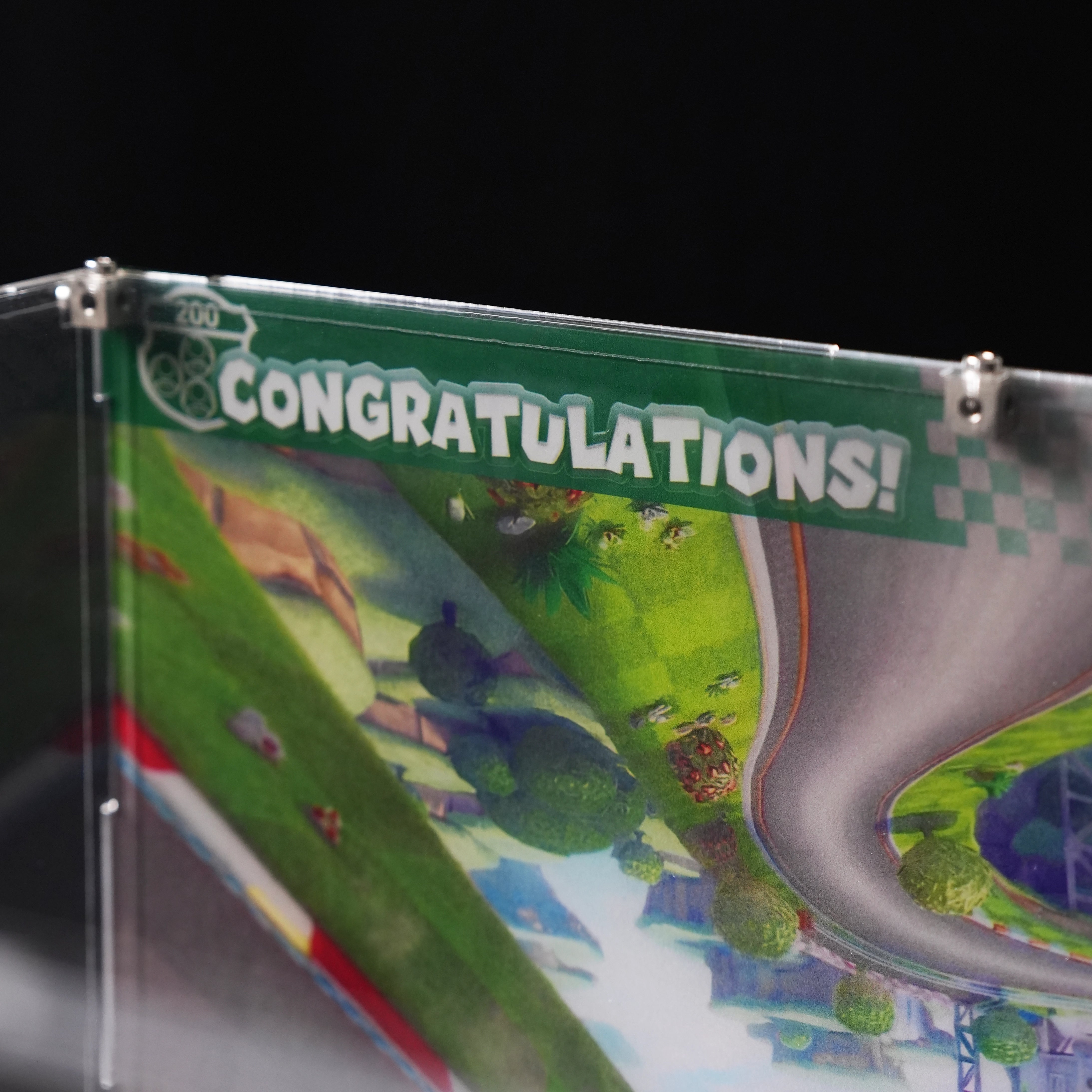 【PREMIUM】Display Case for LEGO® Super Mario™  72050 Mario Kart™ – Luigi & Mach 8