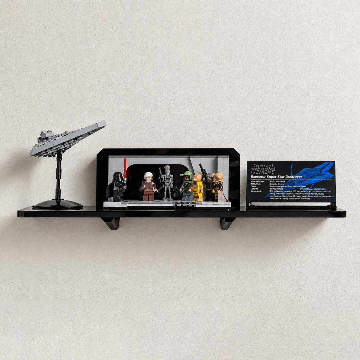Support mural en acrylique pour LEGO® Ideas 92176 NASA Apollo Saturn V