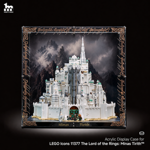 【PREMIUM】 Double-Sided Display Acrylic Case For LEGO ICONS 11377 Lord of the Rings Minas Tirith
