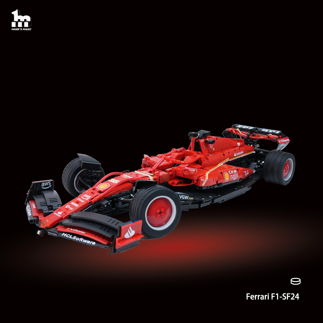 Ferrari F1-SF24 1:8 scale Moc (3365 pieces).