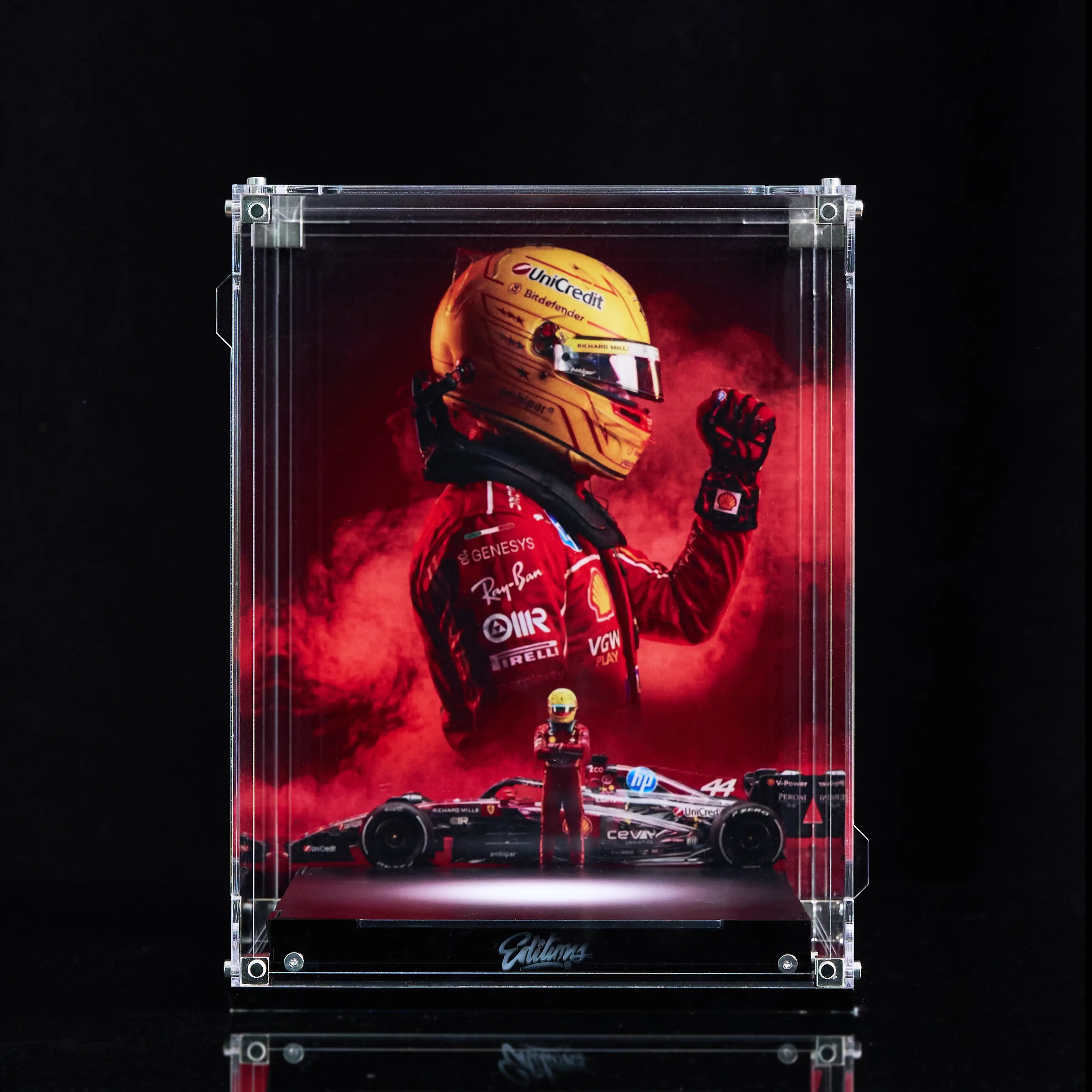 【PREMIUM】 Display Case For LEGO® Editions F1 helmets