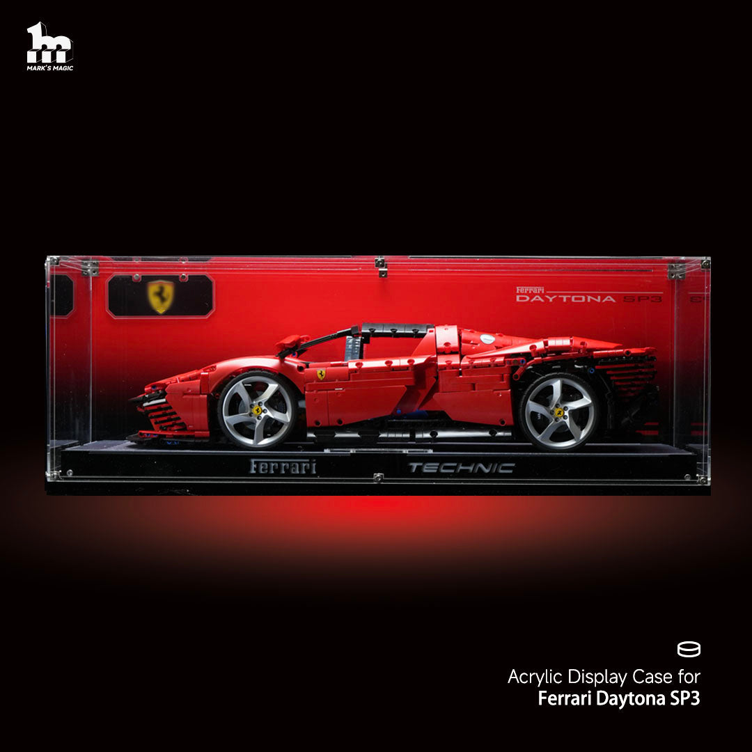 【PREMIUM】Ultra-high Translucent Acrylic Display Case For LEGO® Ferrari Daytona SP3