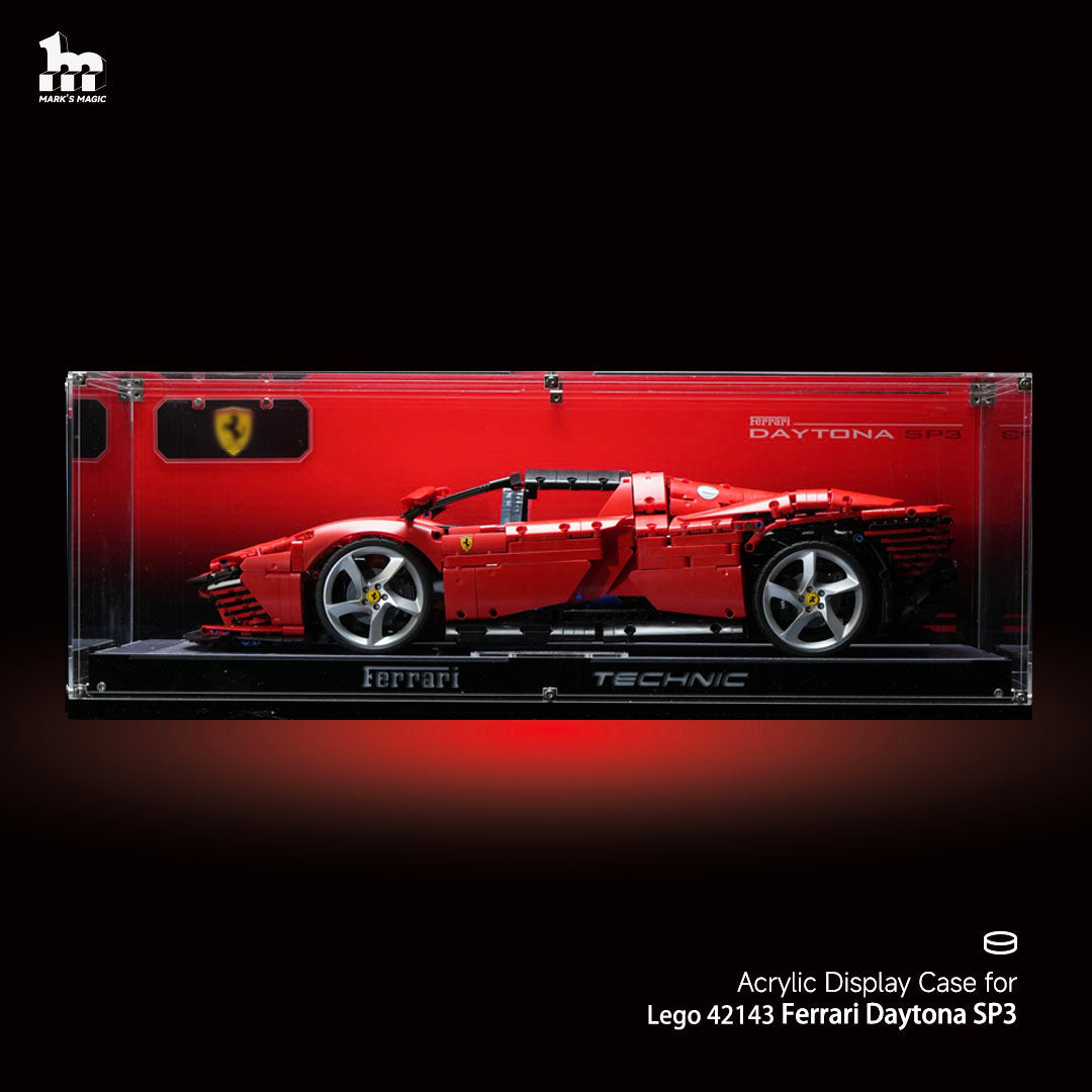 【PREMIUM】Ultra-high Translucent Acrylic Display Case For LEGO® Ferrari Daytona SP3