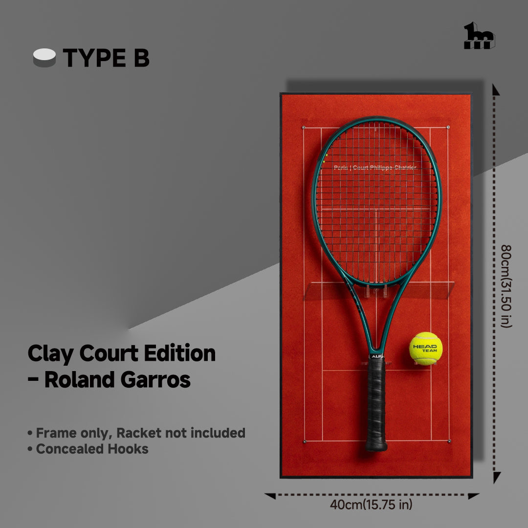 Tennis Racket Wall Mount Display Frame