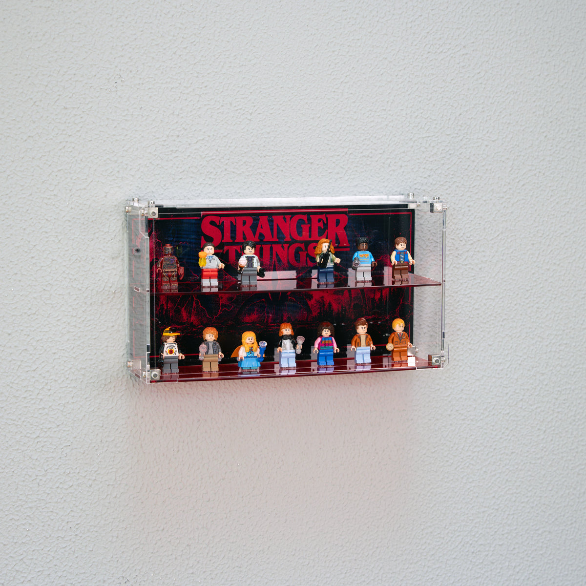Wall-Mountable Acrylic Display case For LEGO® Minifigures 11370 Stranger Things: The Creel House