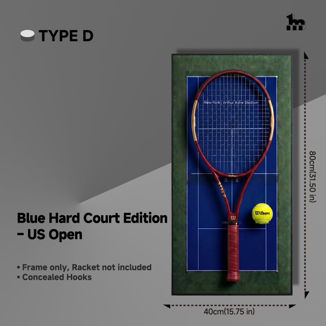 Tennis Racket Wall Mount Display Frame