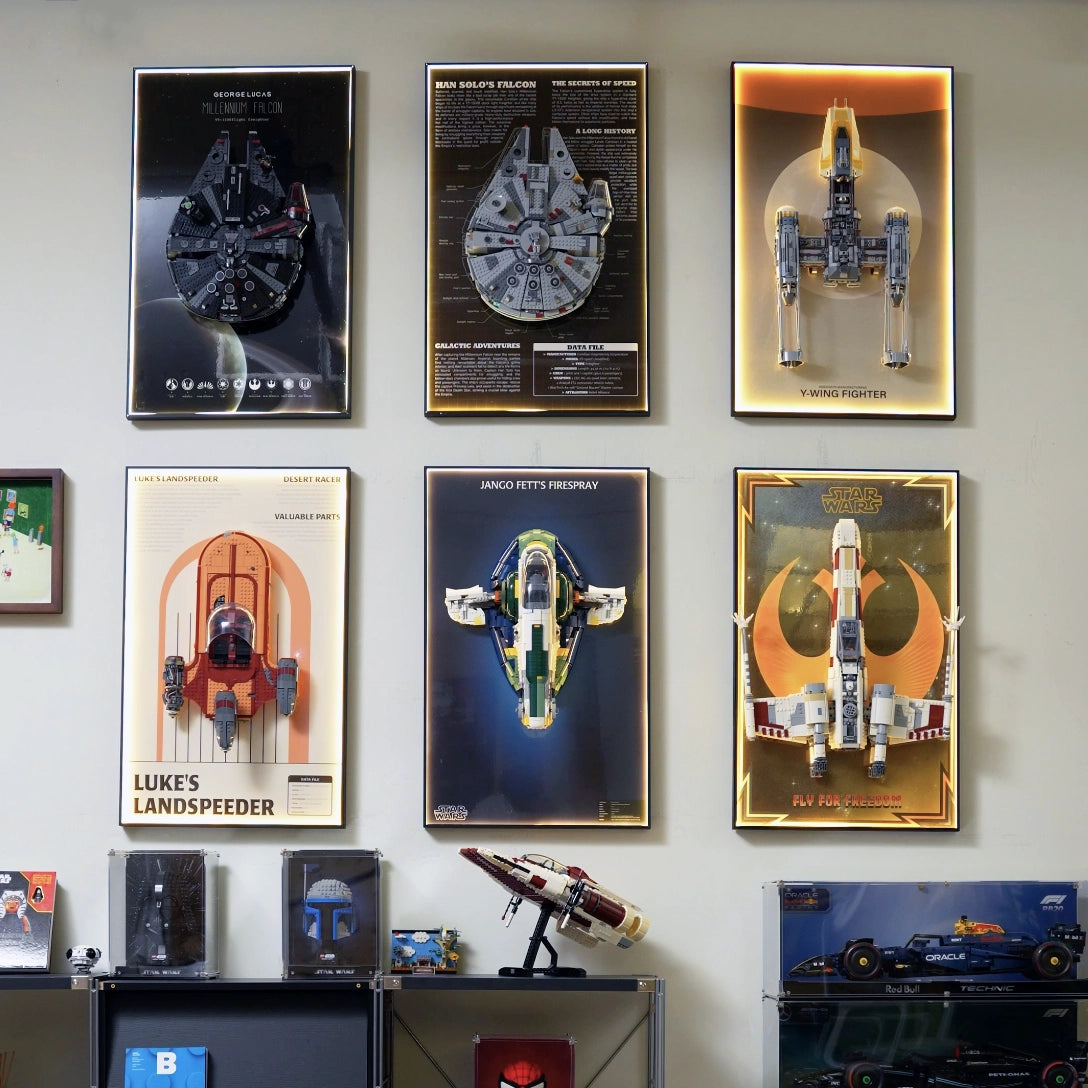 Wall Display frame for LEGO® STAR WARS™ 75257 Millennium Falcon™