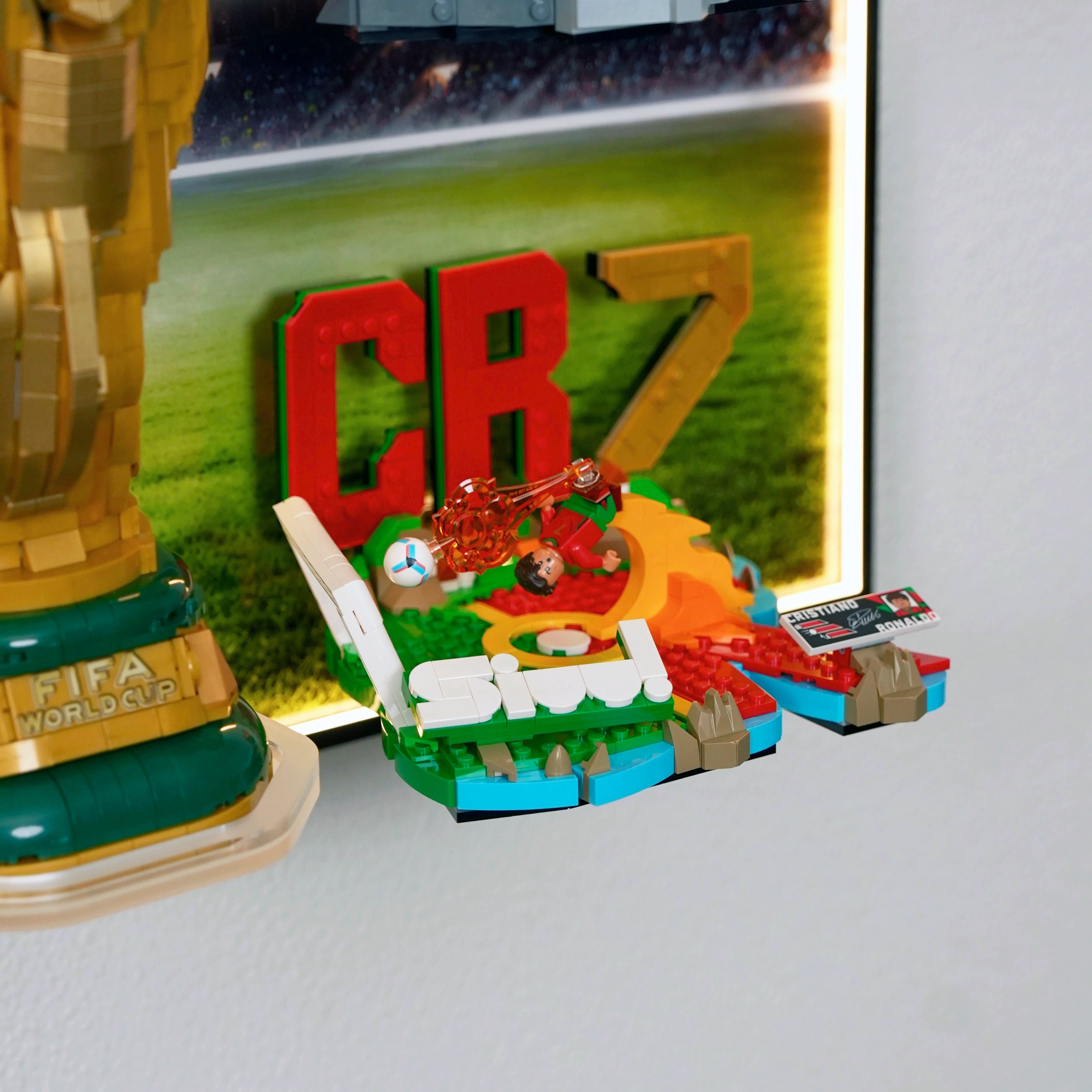 Wall Display Frame For Lego Editions FIFA World Cup & Soccer Highlights 4 sets 43011 & 43027 & 43012 & 43013